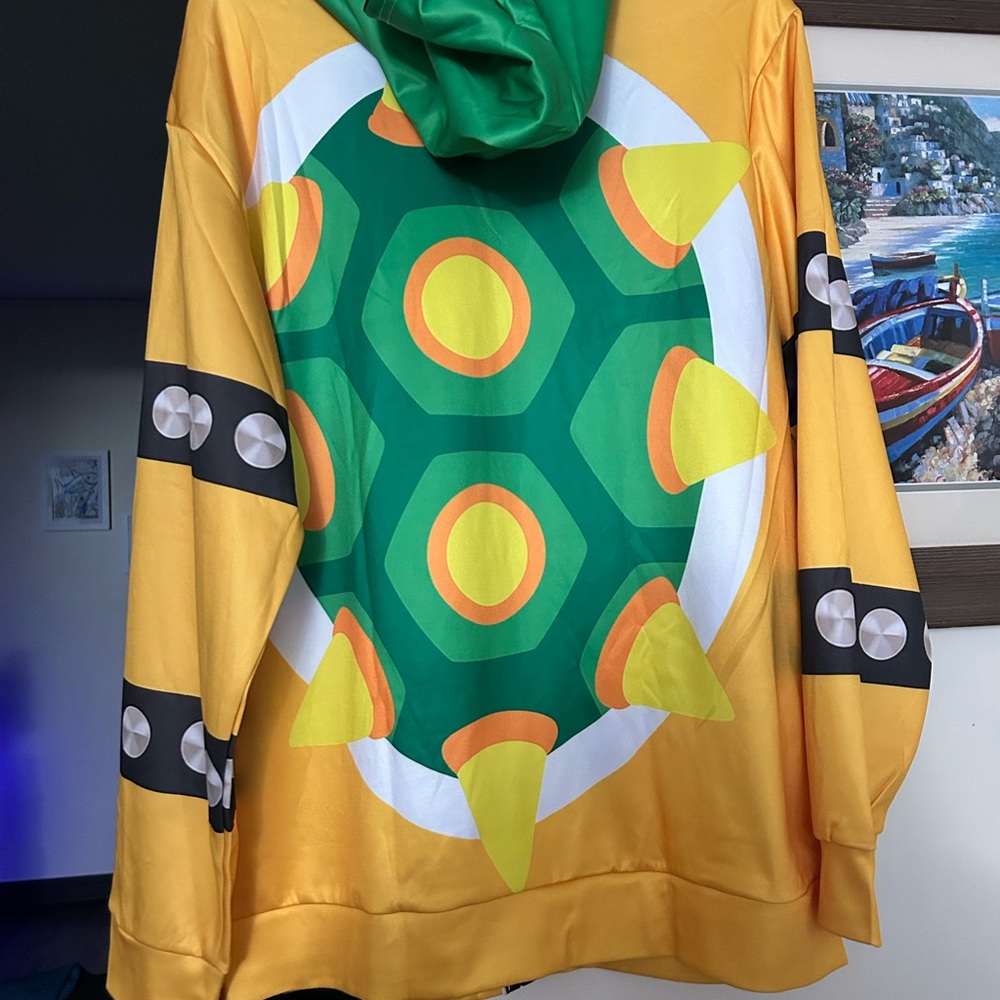 Bowser Cosplay Zip Up Hoodie